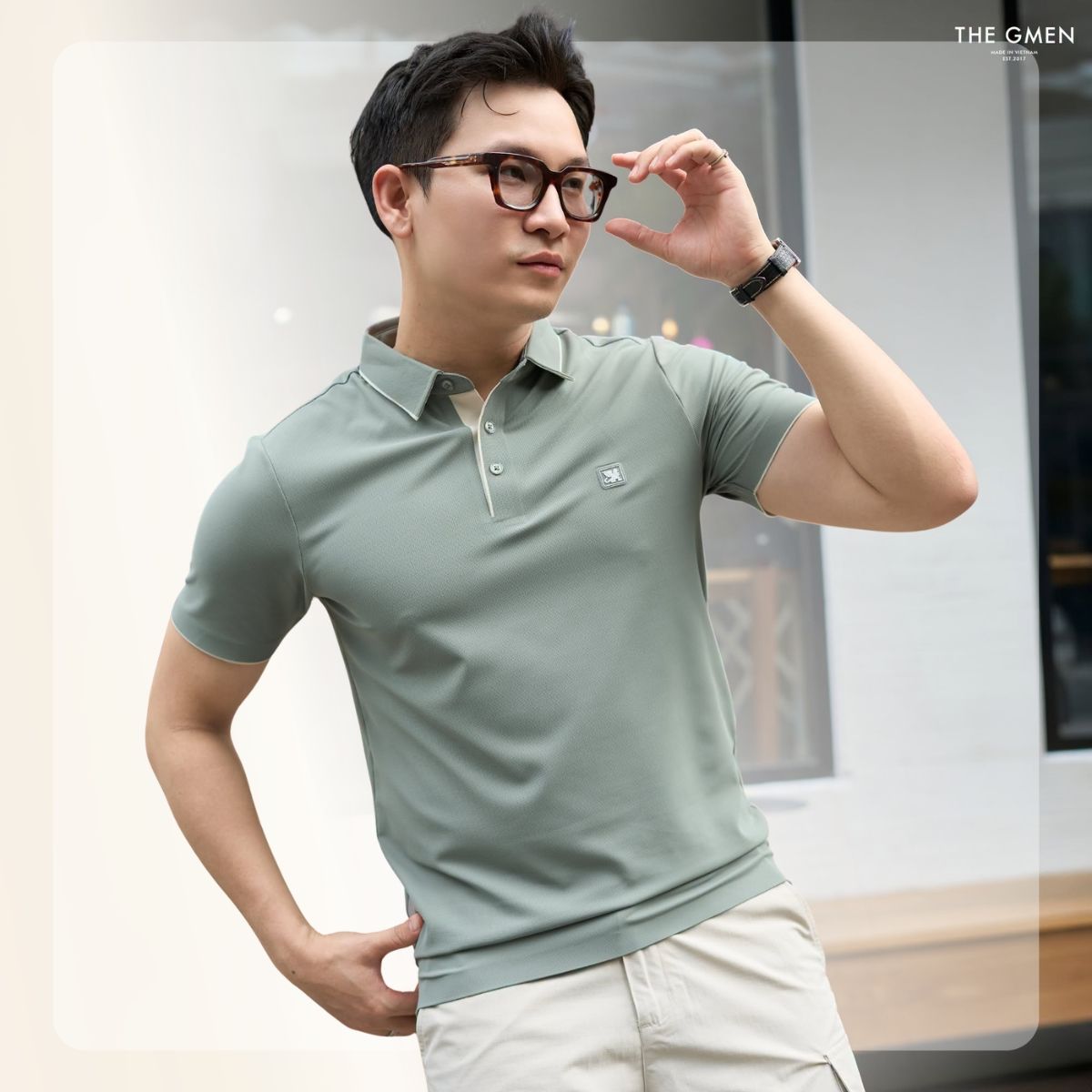 Áo polo nam Elite Lightcool Polo - Xám