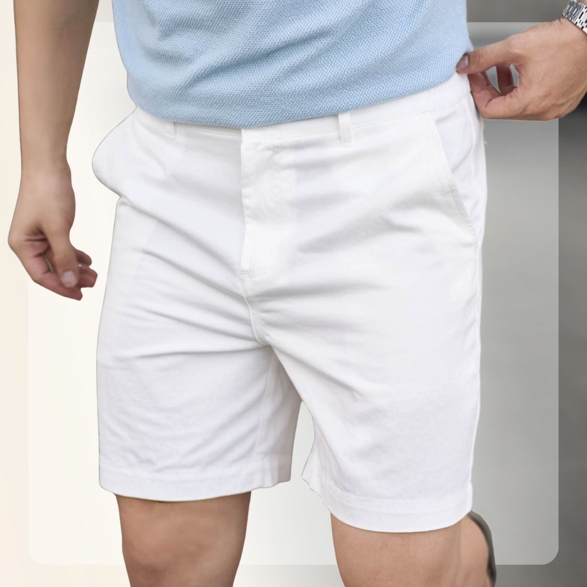 Quần short nam Ready Kaki Short - Trắng