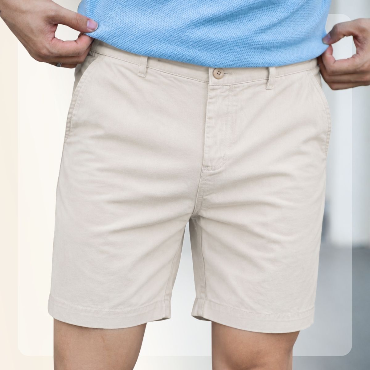 Quần short nam Ready Kaki Short - Be