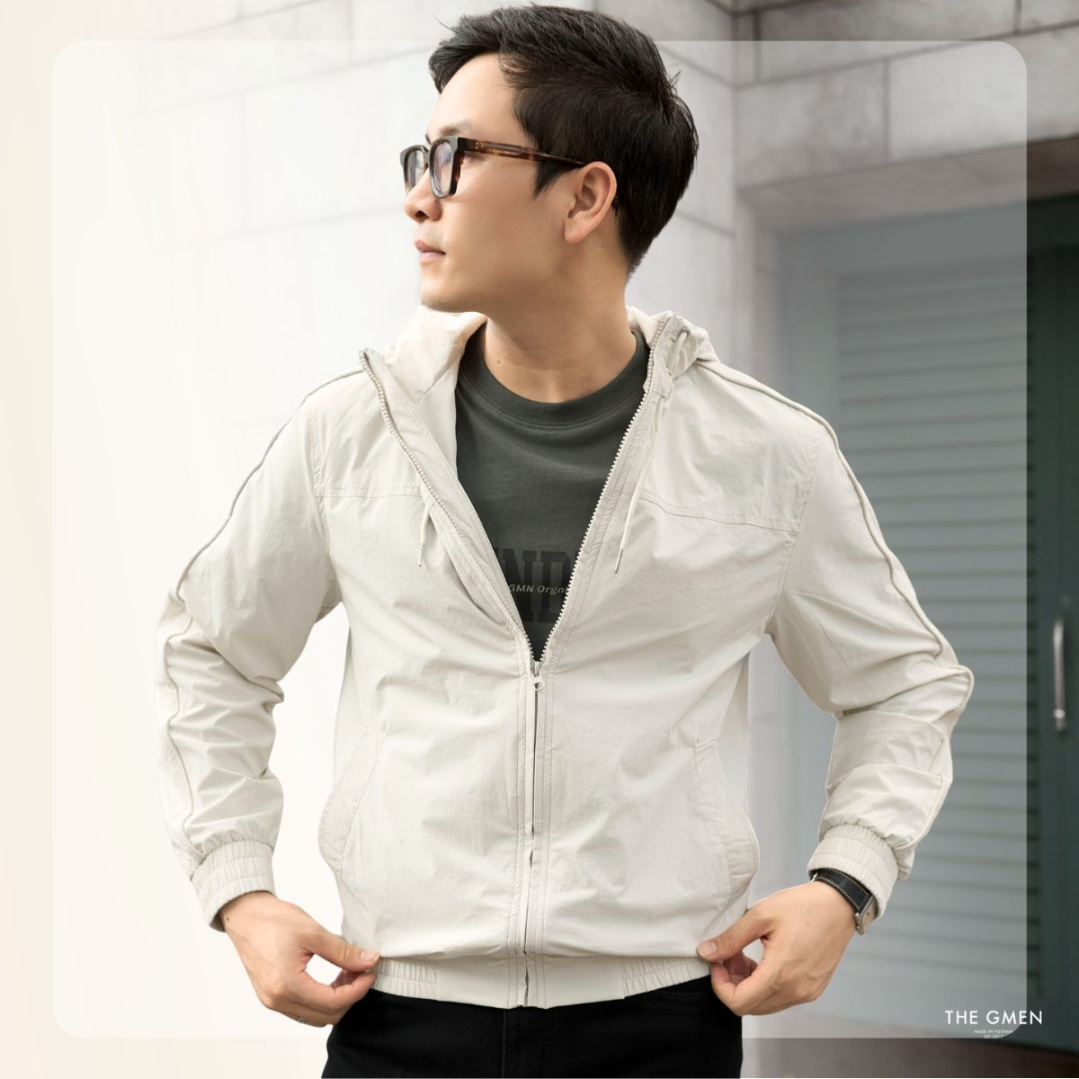 Áo khoác gió nam Light Jacket - Be