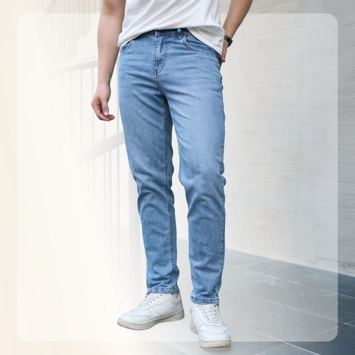 Quần Jeans nam G26 Smart Jeans - Xanh nhạt