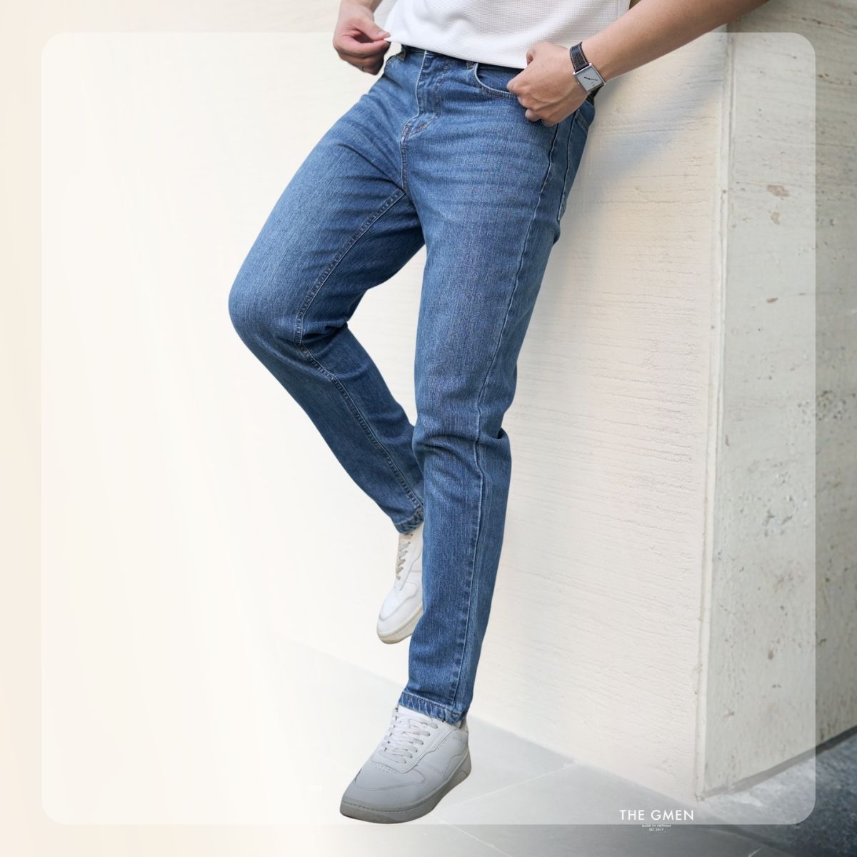 Quần Jeans nam G26 Smart Jeans - Xanh