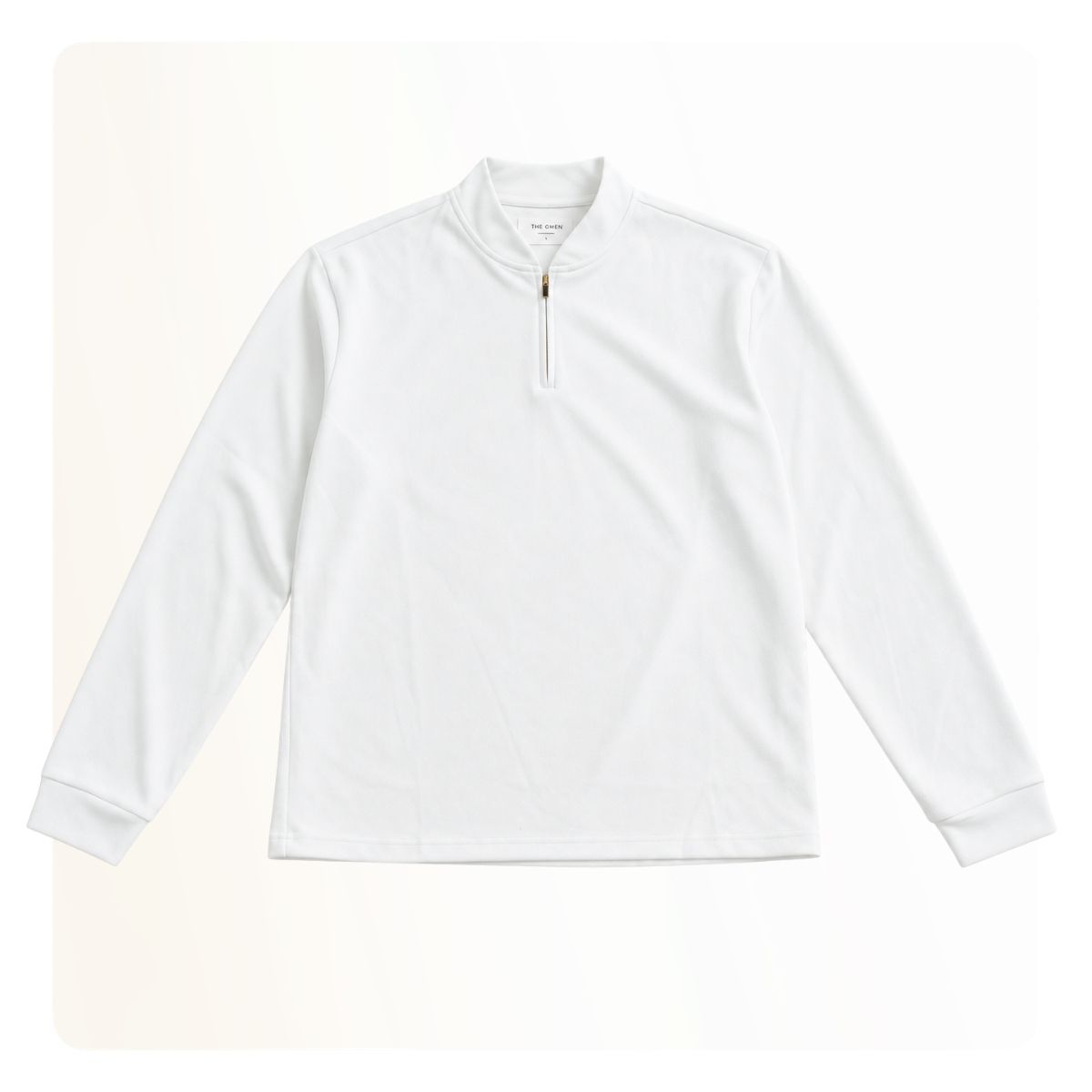 Áo sweater nam Zip Sweater - Trắng