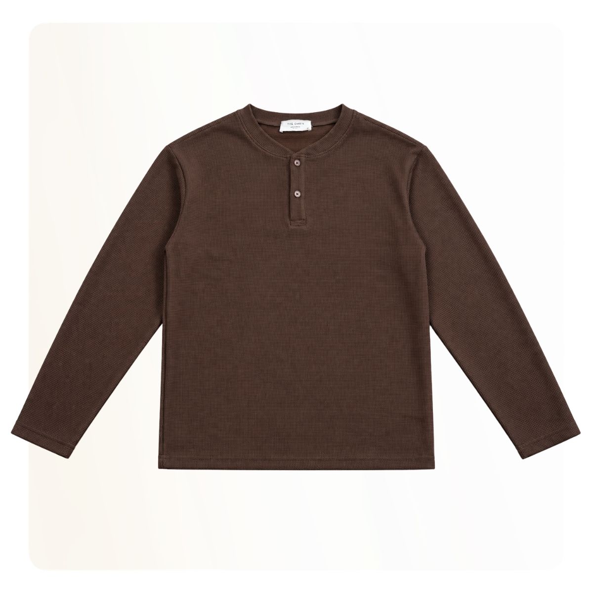 Áo sweater nam Henley Sweater - Nâu