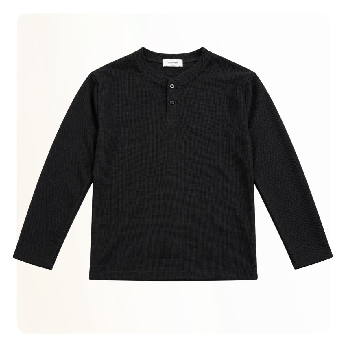 Áo sweater nam Henley Sweater - Đen