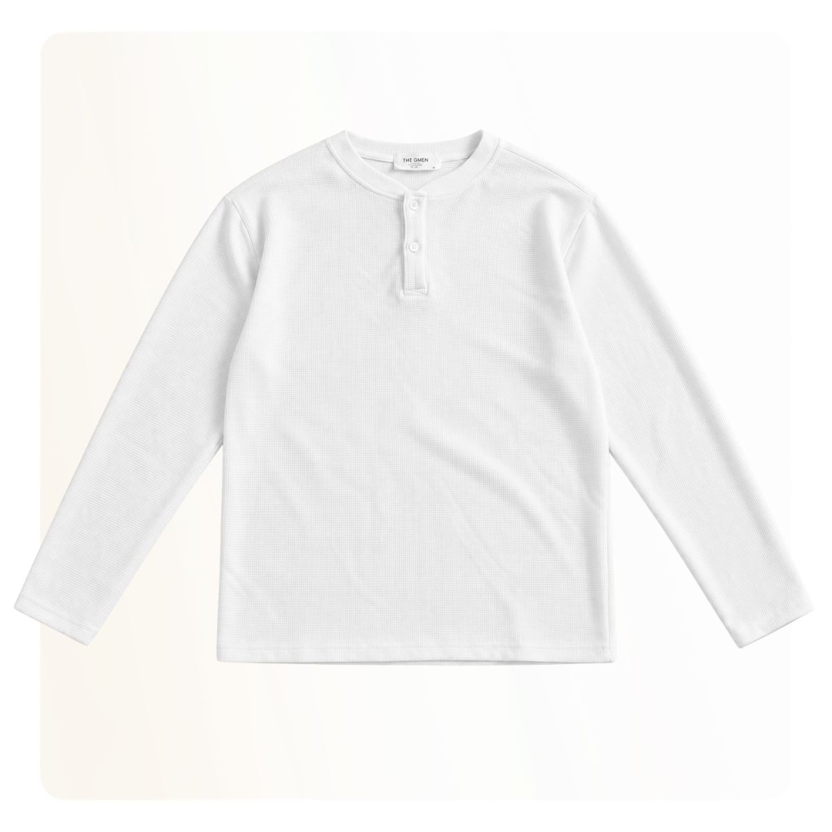 Áo sweater nam Henley Sweater - Trắng