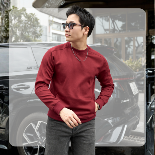 Áo sweater nam Pocket Sweater - Đỏ