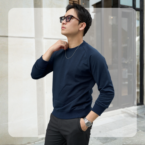 ÁO SWEATER NAM F26 COMFY SWEATER - NAVY
