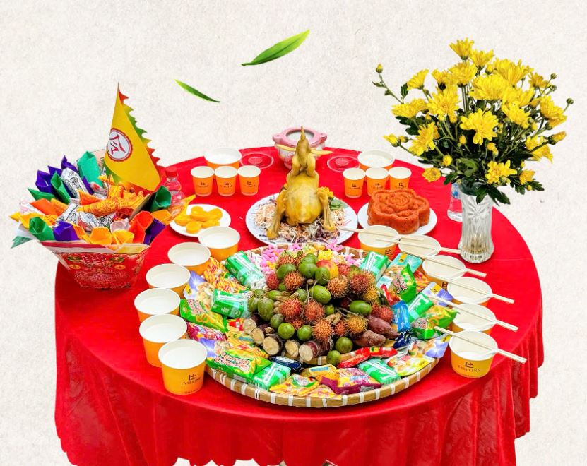 Mâm Cúng Cô Hồn 999K (Gà)