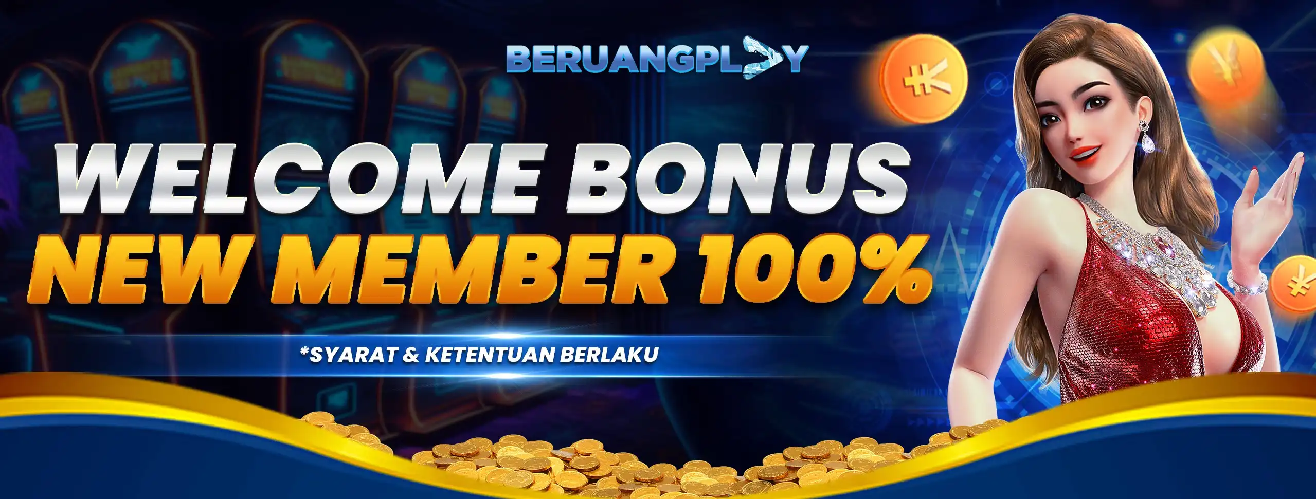 BONUS NEW MEMBER 100% SLOT & CASINO