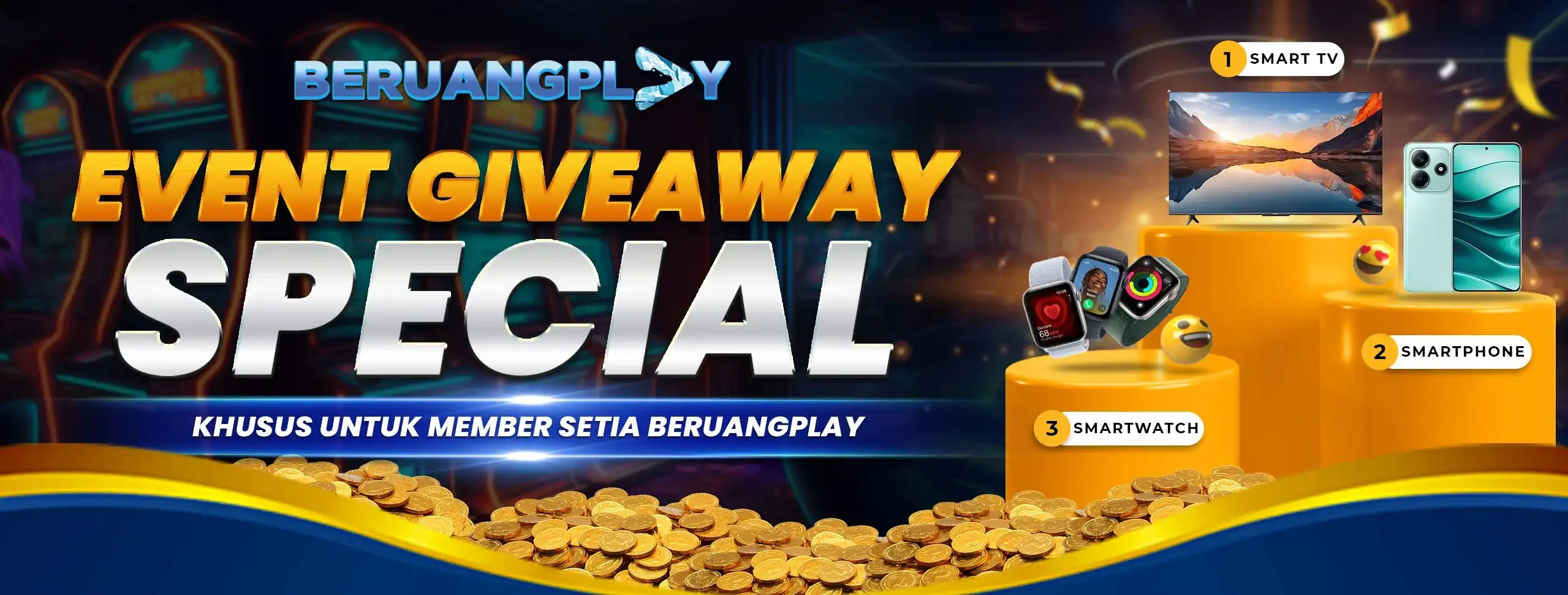 GIVEAWAY SPESIAL KHUSUS UNTUK MEMBER SETIA BERUANGPLAY