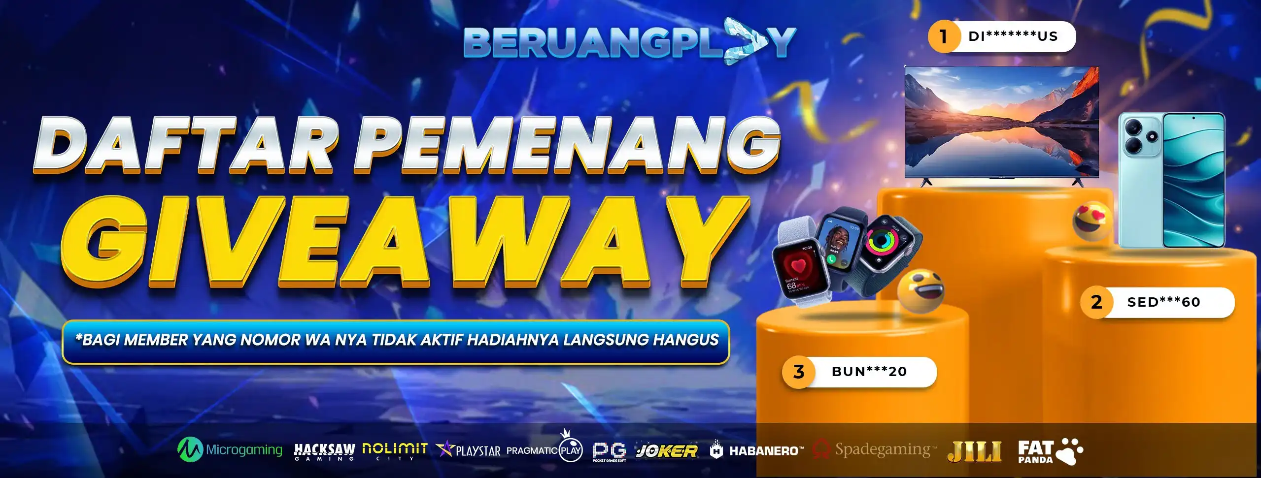 PEMENANG GIVE AWAY 