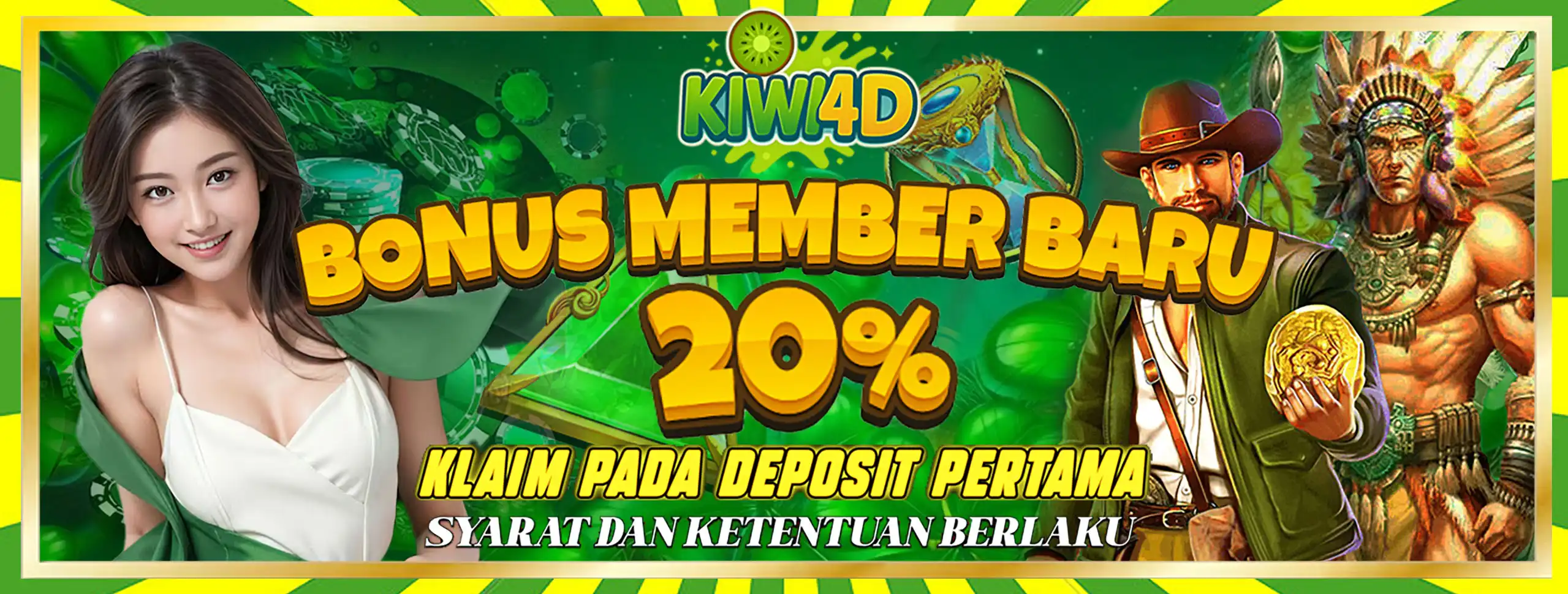 BONUS MEMBER BARU 20%