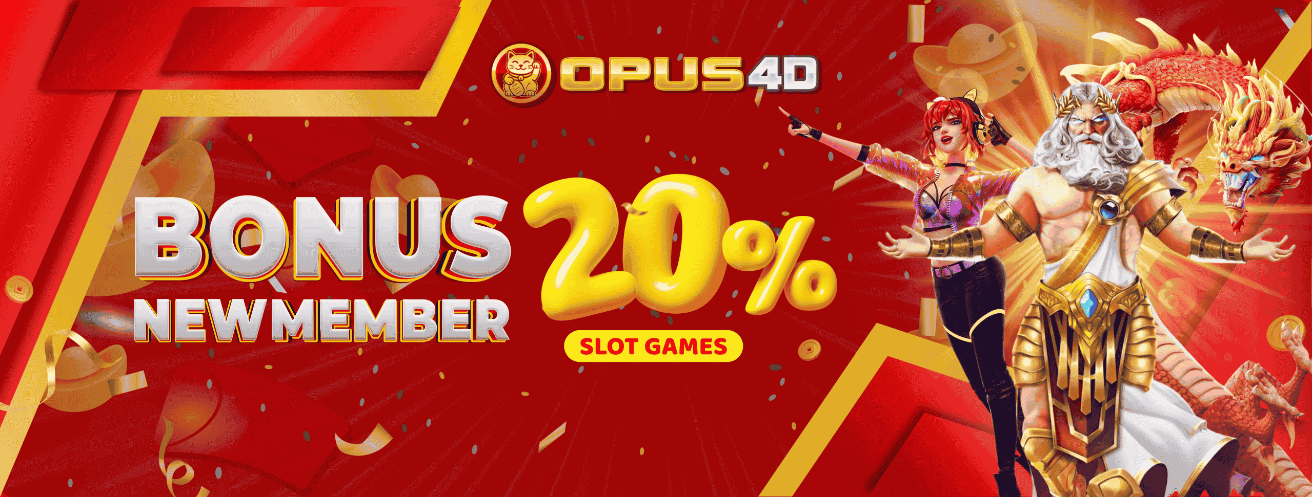 BONUS NEW MEMBER 20% SLOT GAMES