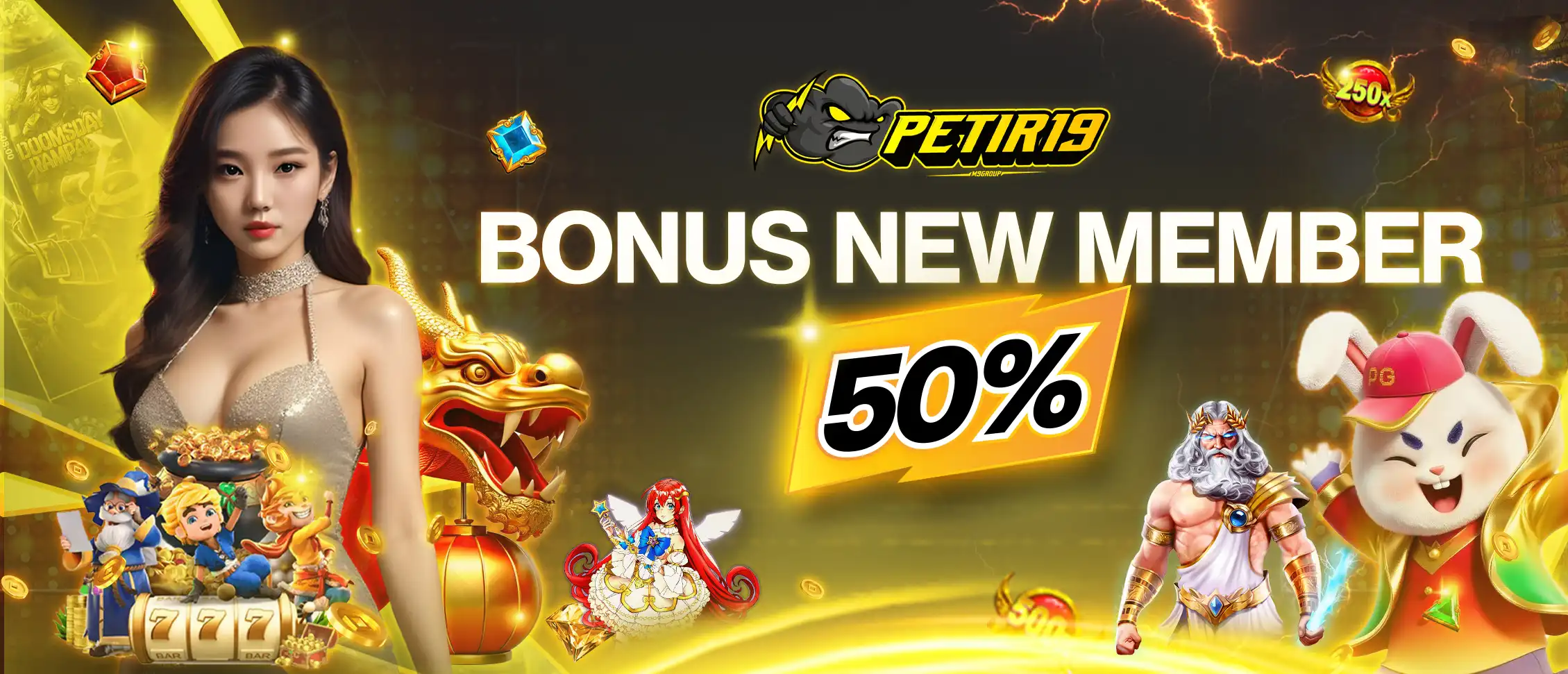 bonus new member 50%