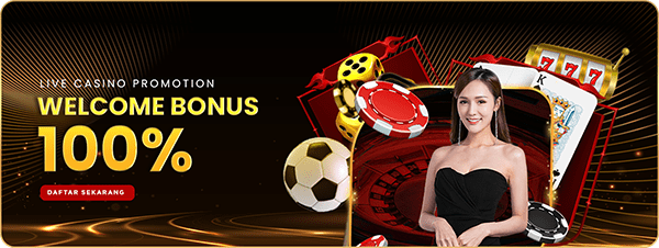 WELCOME BONUS LIVE CASINO 100%