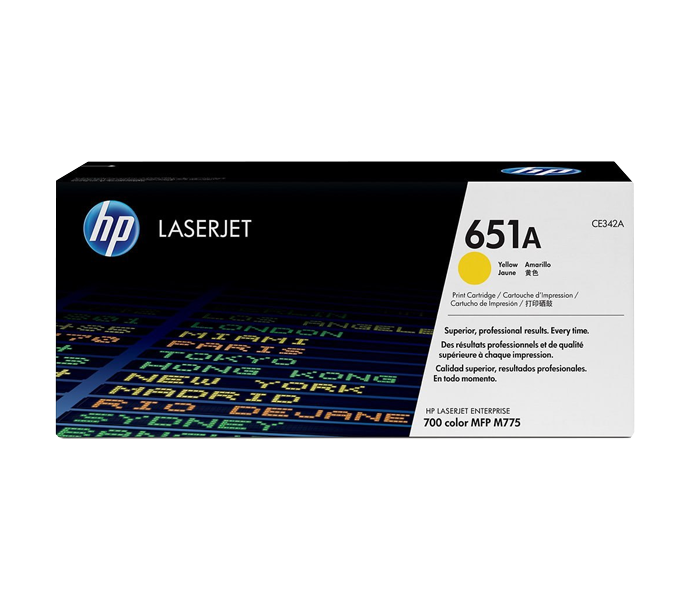 Toner Cartridge HP Laser 651A (CE342A) Yellow for M775  16000pages