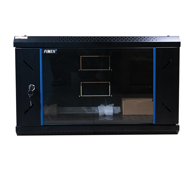 Rack Closed 6U 600W X 450D X 368H BLACK COLOR -FINEN