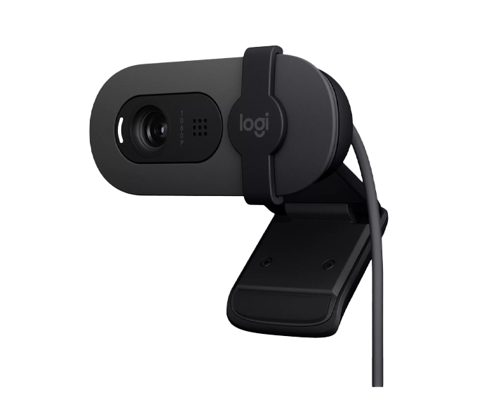 Webcam LOGITECH BRIO 100 FHD 1080p Webcam auto-light balance privacy shutter- GRAPHITE(960-001587)1Y