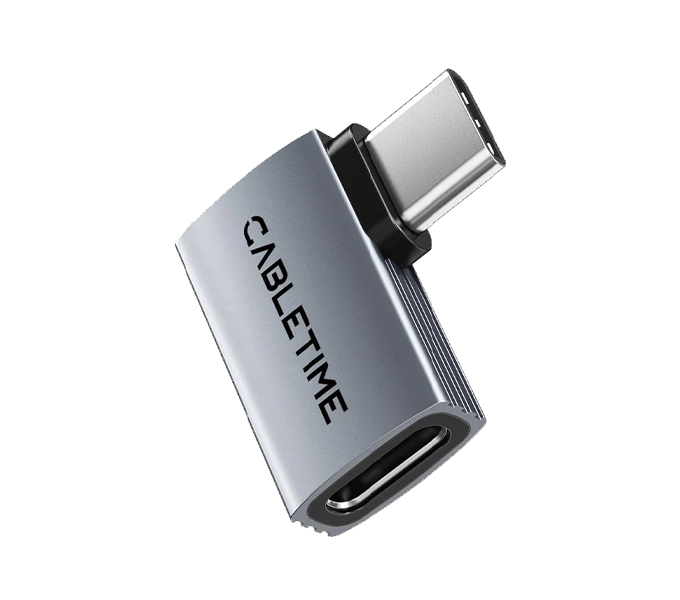 CABLETIME USB4 Type-C OTG Adapter Side L Shape,40Gbps Shape L(CT-OTG41-AG)2Y