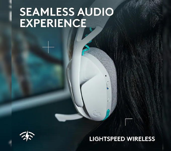 Headset Gaming Logitech LIGHTSPEED Wireless G321 - White - APANZ-122 (981-001570) 1Y