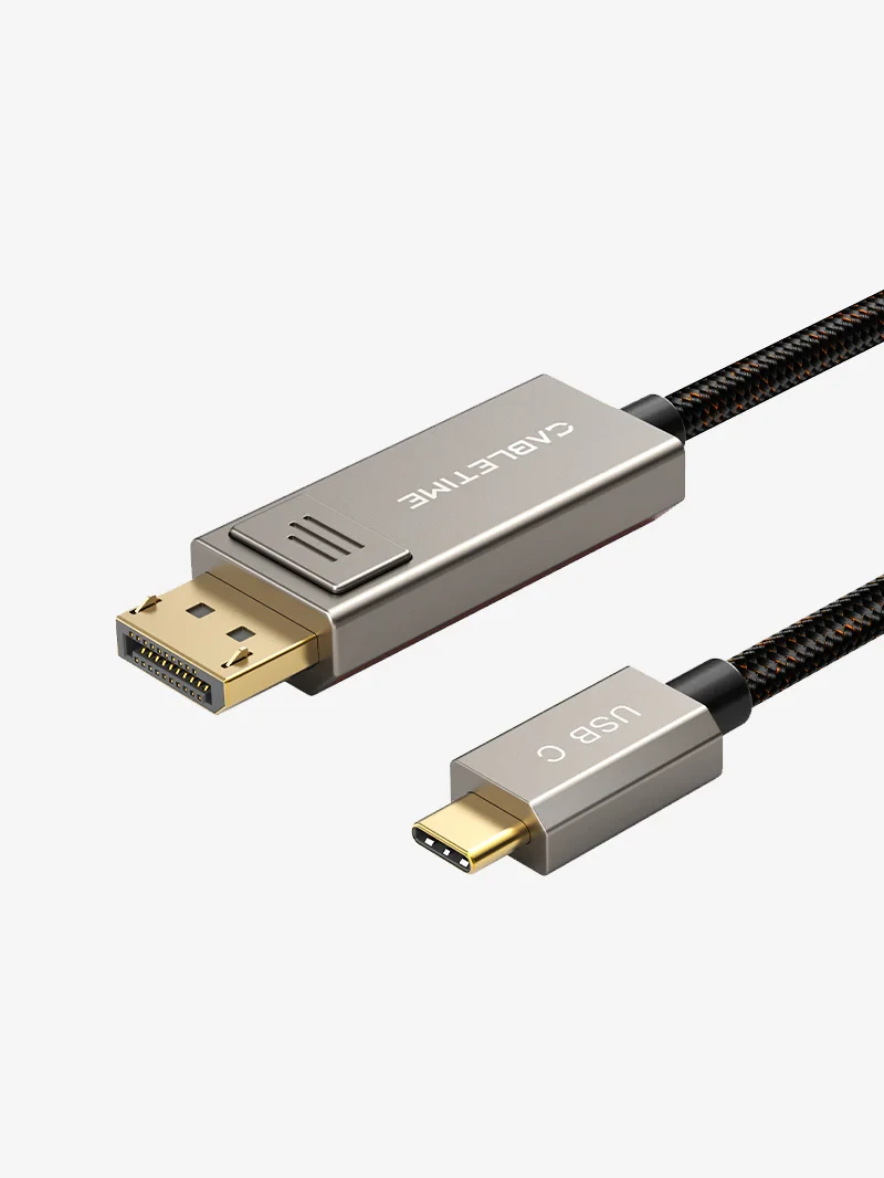 CABLETIME Cable 3M USB C Male to DP 1.4 Cable 8K 60Hz 4K 144hz (CT-CMDP8K-ZG3) 2Y