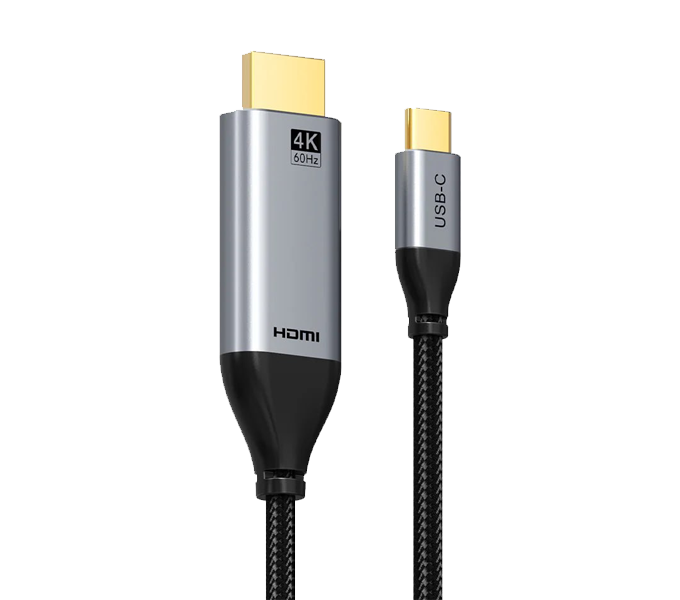 CABLETIME Cable 1M USB Type-C To HDMI Cable 4K/60Hz (SKU: CT-C160-PU31-CMHD2-S1)(Model: CC10H)​ 2Y