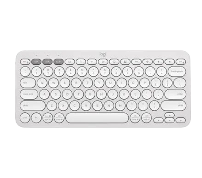 Keyboard Logitech Minimalist Bluetooth® Pebble Keys 2 K380s-TONAL WHITE-US-APANZ-122(920-011754)1Y