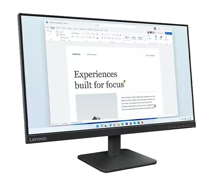 Monitor Lenovo L24-4e-23.8" IPS FHD (1920x1080) 100Hz-(HDMI VGA Port) (68C2KAC1VN) 3Y