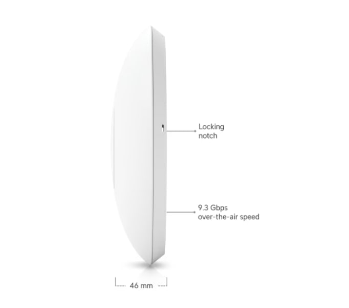 UniFi Wi-Fi Access Point U7 Pro Ceiling-Mounted-Wifi 7-140 m² (1,500 ft²)-300+Client(1Year)