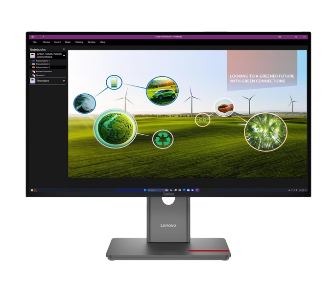 LED Monitor Lenovo ThinkVision P27Q-40 27" (QHD) (2560x1440) 120Hz (P: HDMI,2xDP) (HDMI, DP. USB CB)64A7GAR6VN 3Y
