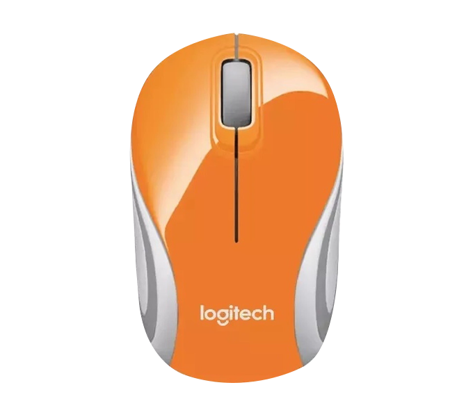 Mouse Logitech Wireless Mini M187 - Orange (910-002782) (3Y)