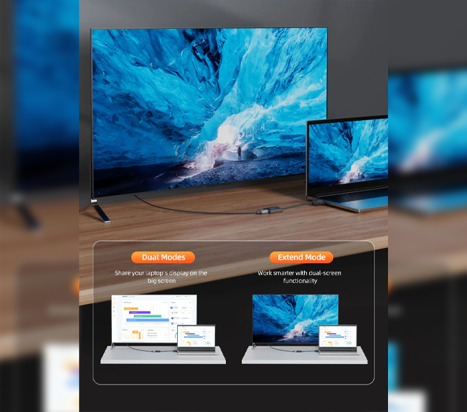 CABLETIME VGA to HDMI Monitor Adapter Converter with USB Audio & Power (M: CP54B)