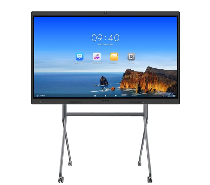 Hikvision 55-inch 4K Interactive Display, Android13.0, 8GB, 128GB, Camera, Mic, DS-D5B55RB/FL (3Y) + Hikvision DS-D5ABKY2-S Conference Flat Panel Brackets suitable for 55-65-75" (1Y)