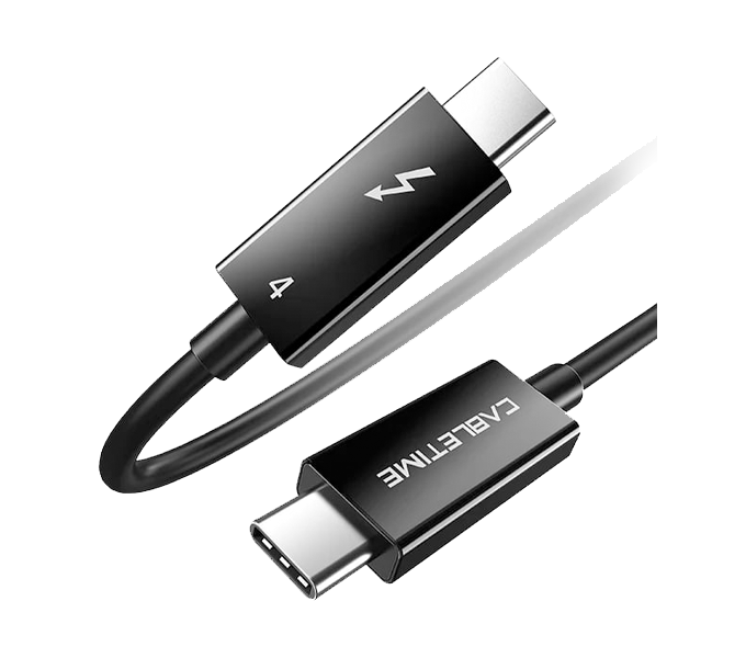 CABLETIME 2.5M THUNDERBOLT 4 USB4 Cable  8K/40G /100W Black PVC (CT40M)(CT-C160-U31-TB4-BB2.5)2Y