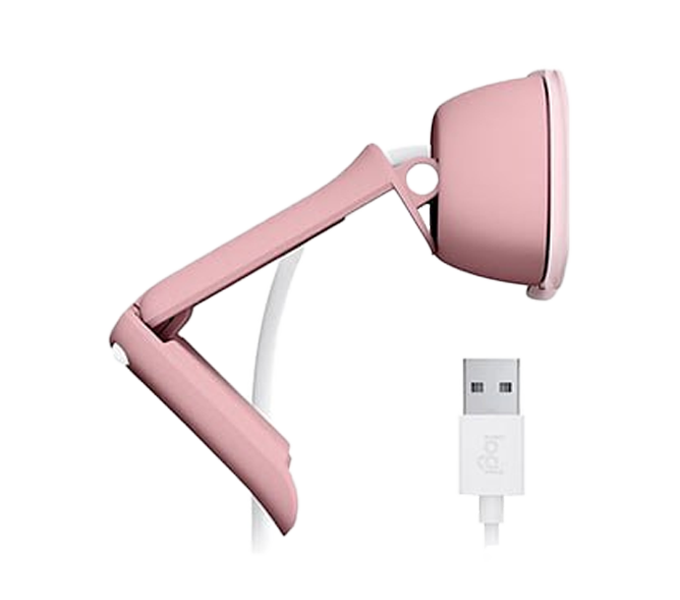 Webcam LOGITECH BRIO 100 FHD 1080p webcam auto-light balance privacy shutter- ROSE (960-001624)1Y