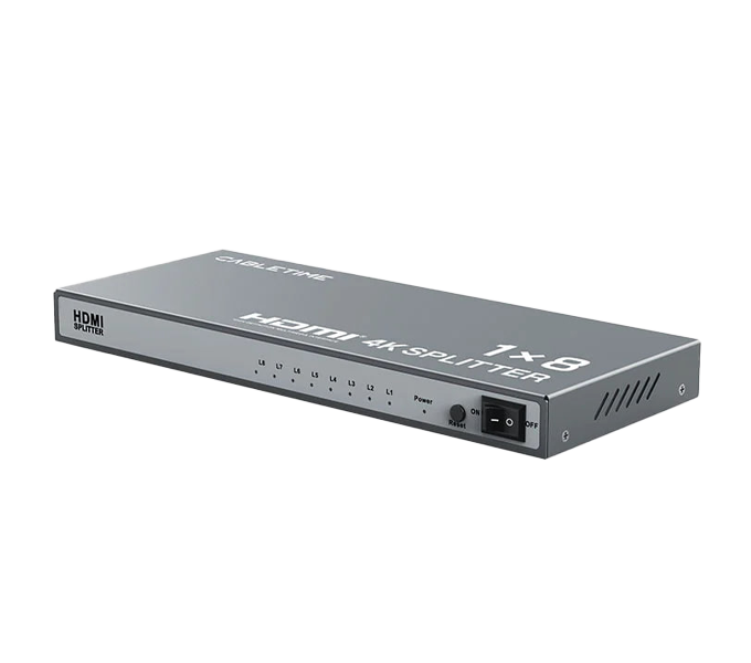 CABLETIME 4K 1x8 HDMI Splitter Distribution Multiple Displays (CT-HSP4K18-FG) 2Y