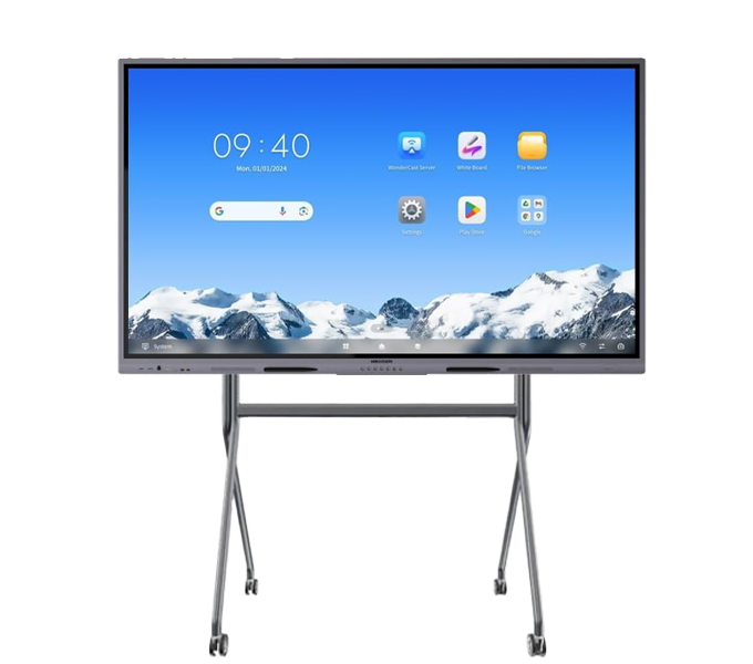 Hikvision 86-inch 4K Interactive Display, Resolution (3840 × 2160) 8GB, 128GB DS-D5C86RB/A2L(EDLA)-(3Y) + Hikvision 75-86" DS-D5ABKY2-M Conference Flat Panel Brackets -(1Y)