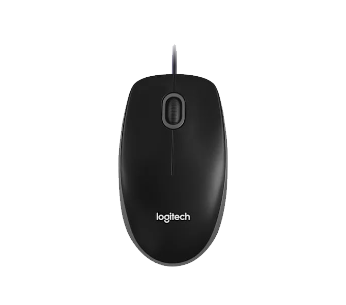 Mouse Logitech B100 AP (910-006605) Optical USB Mouse for Bus-BLACK-USB-N/A-AP-B100