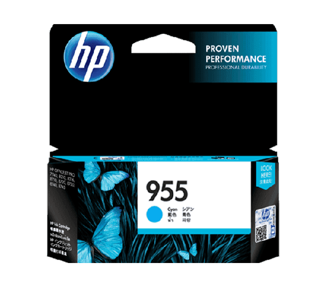Cartridge HP 955 L0S51AA Cyan for ~ 700pages(7720/8210/8710/8720/8730/7730/7740/8216/8740/8745)