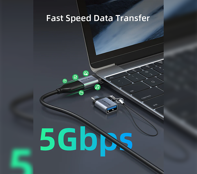 CABLETIME OTG Adapter USB Type C Male to USB-A female (CT-OTG-CMAF-AGL) 2Y