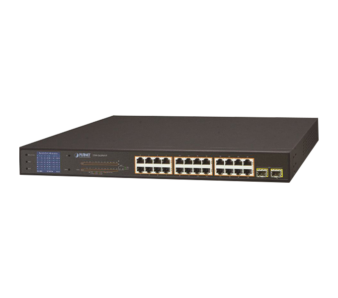 Switch 24Port 10/100/1000T 802.3at PoE + 2Port 1000SX SFP