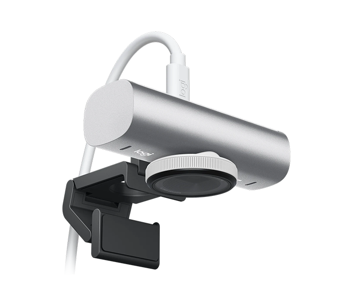 Webcam Logitech MX Brio 4K Ultra HD Collaboration and Streaming Webcam - PALE GREY -(960-001561) 1Y