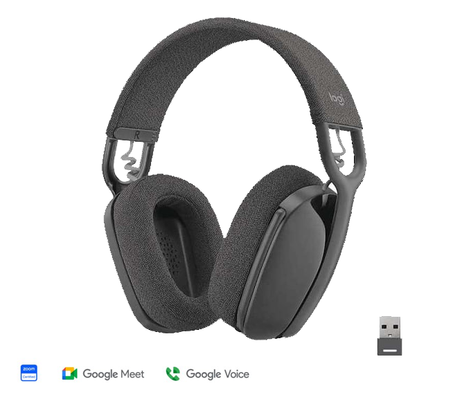 Headset Logitech Zone Vibe Wireless UC-GRAPHITE-(Zoom,google meet/voice)-APANZ-122(981-001200) 1Y