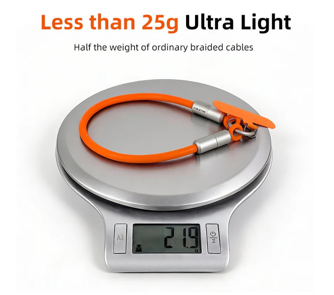 CABLETIME PD60W Wrist Lanyard USB-C Keychain Charging Cable 480Mbps (CU46G)(CT-CL60-ASG)(2Y)