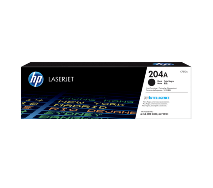 Toner Cartridge HP Laser 204A (CF510A) Black 1,100 pages(for M180n/M181fw /154a)