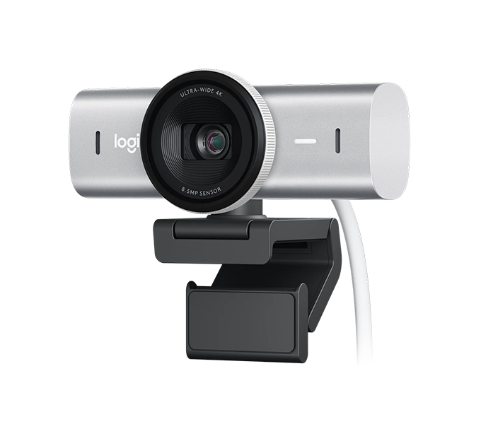 Webcam Logitech MX Brio 4K Ultra HD Collaboration and Streaming Webcam - PALE GREY -(960-001561) 1Y