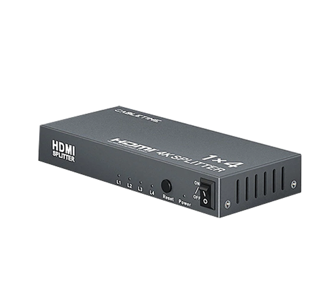CABLETIME 4K 1x4 HDMI Splitter for Multiple Monitors TV (CT-HSP4K14-FG) 2Y