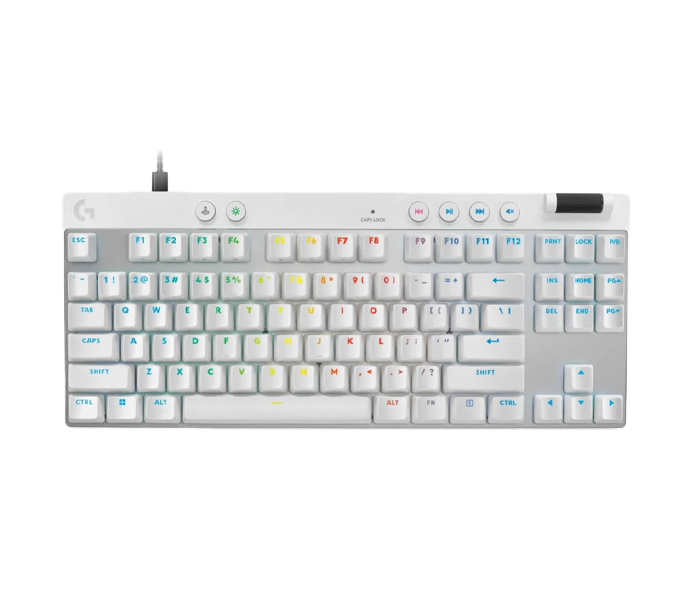 Keyboard Gaming Logitech PRO X TKL RAPID - WHITE - US - APANZ-122 (920-013243) 1Y