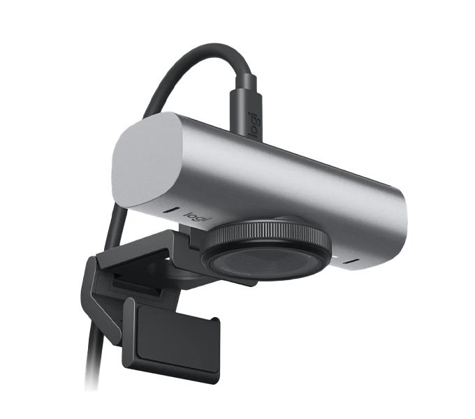 Webcam Logitech MX Brio 4K Ultra HD-GRAPHITE-1080p at 60 FPS, Dual Noise Reducing Mics(960-001548)1Y